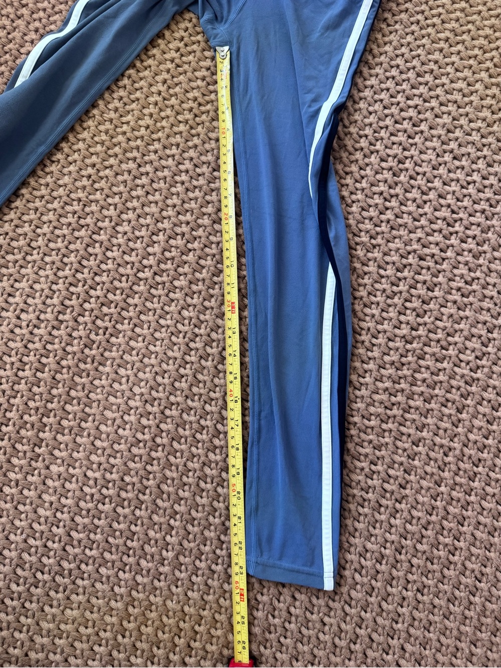 Splits59 Blue Women’s High-Waist Striped Leggings - Size S - Picture 10 of 12